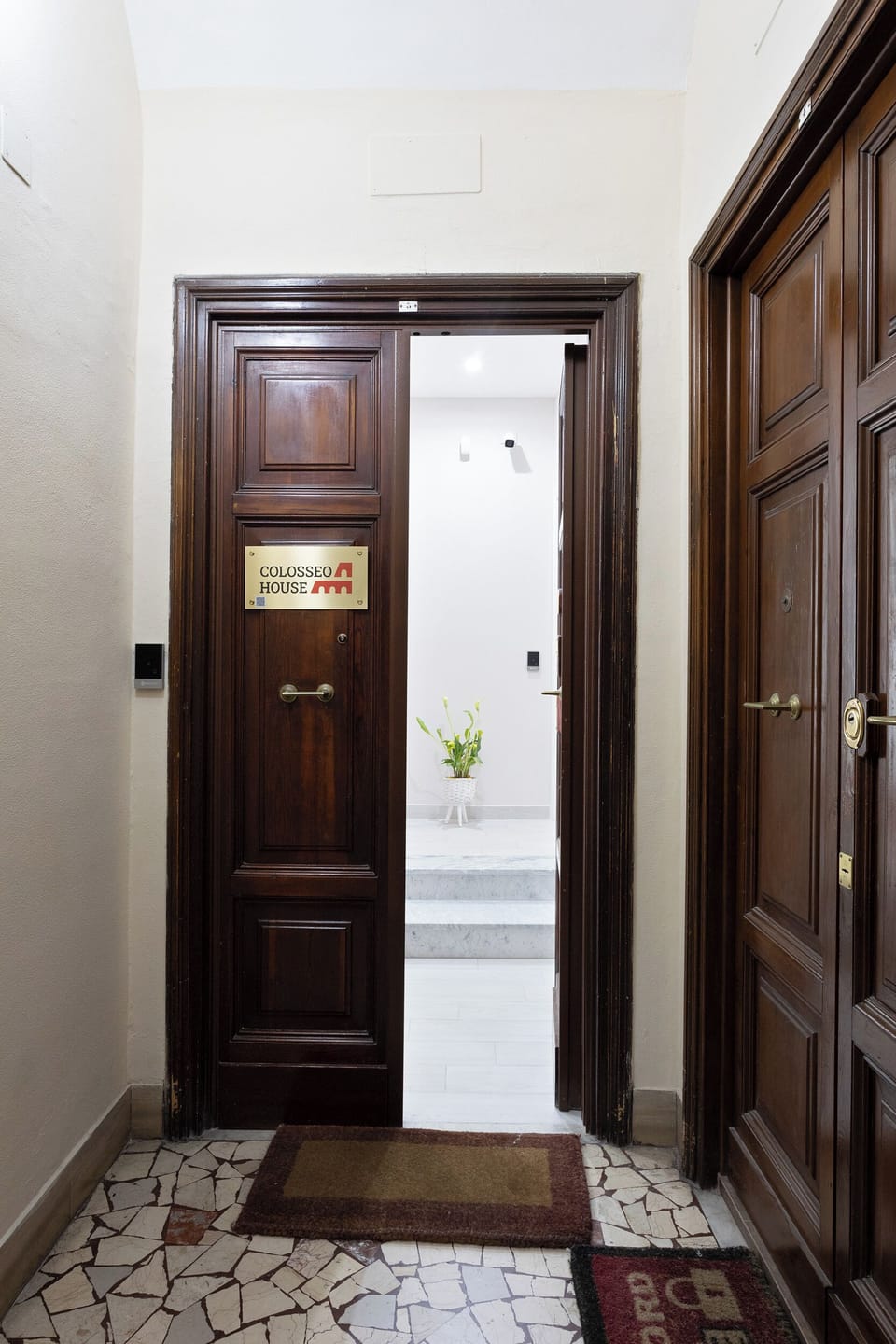 Interior entrance