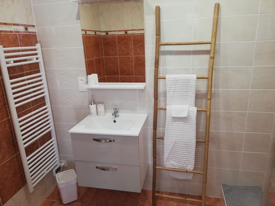 Genet Room | Bathroom | Free toiletries, hair dryer