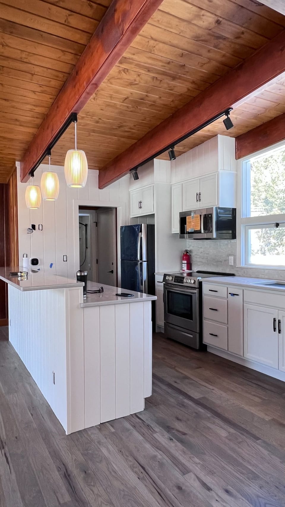 Gally Kitchen with eat in counter