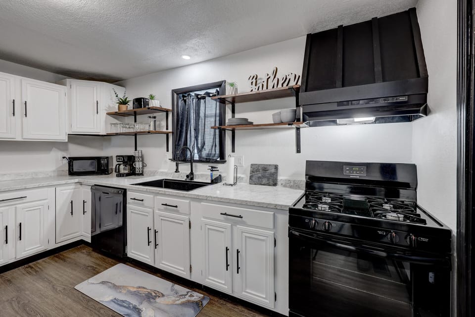Fully equipped this kitchen is ready to serve from 1 to 13!