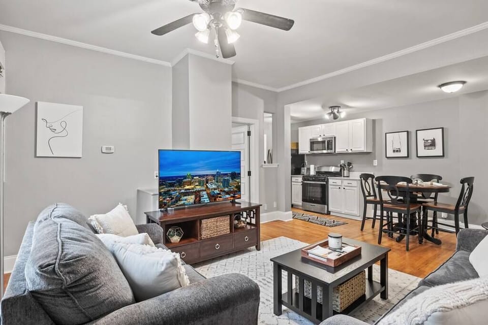 Living room has smart tv