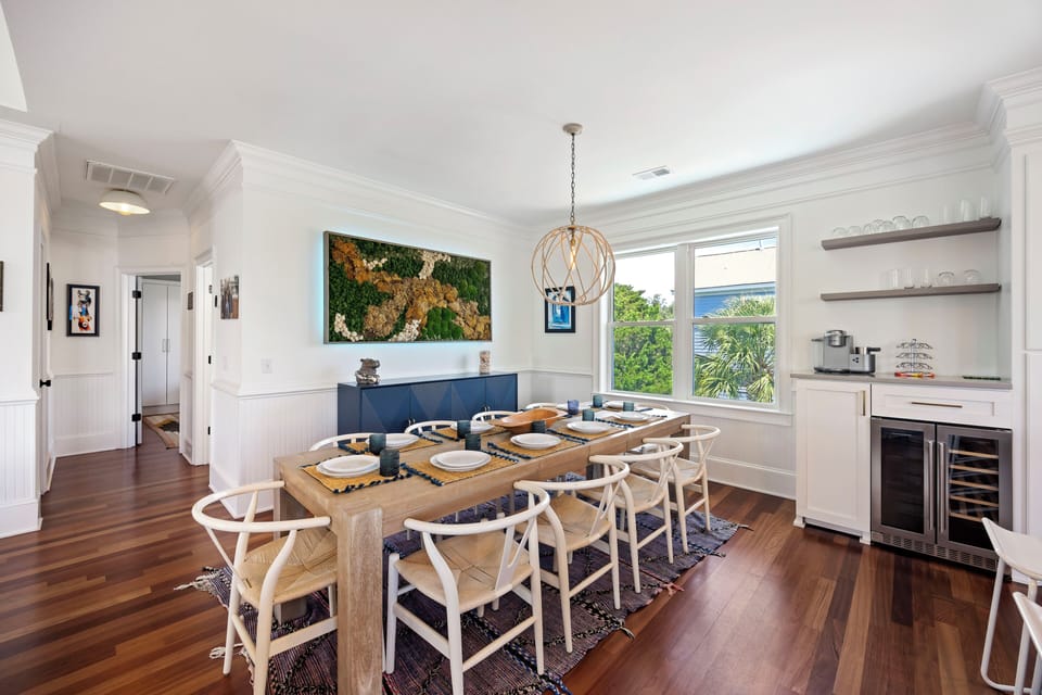 Dining table- Seats 10 guests