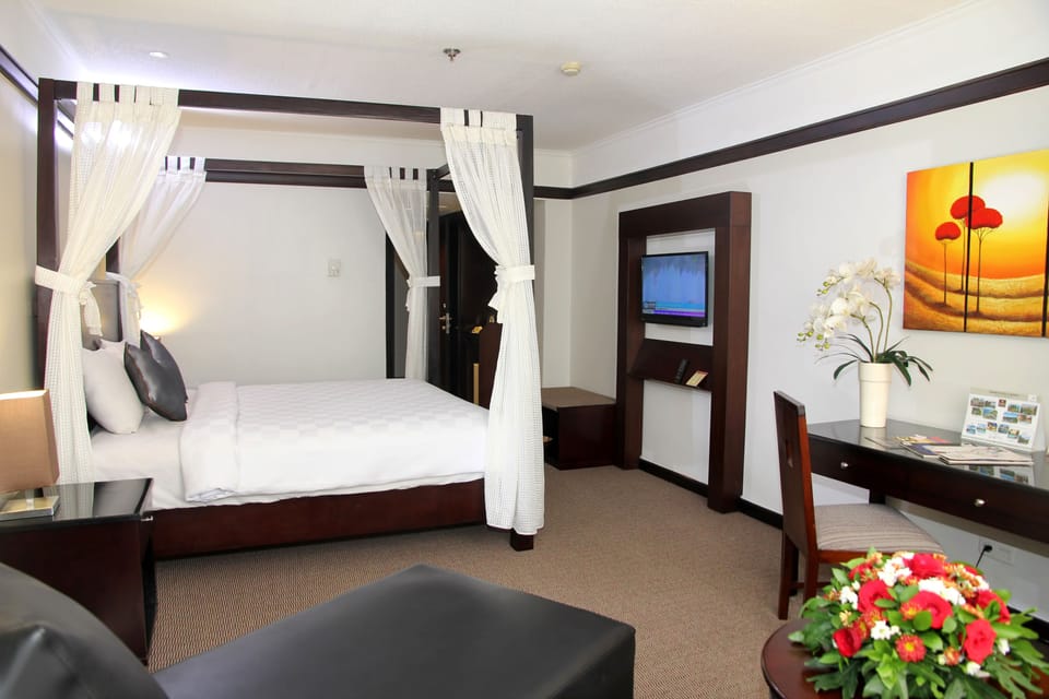 Executive Double or Twin Room, Smoking, City View | Minibar, desk, soundproofing, free WiFi