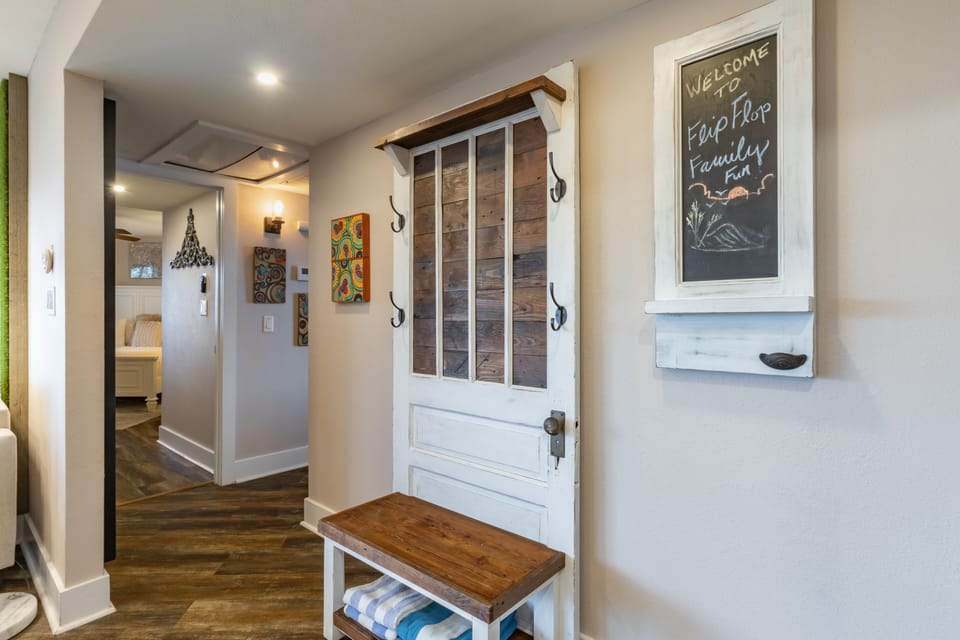 Rustic design adds character.