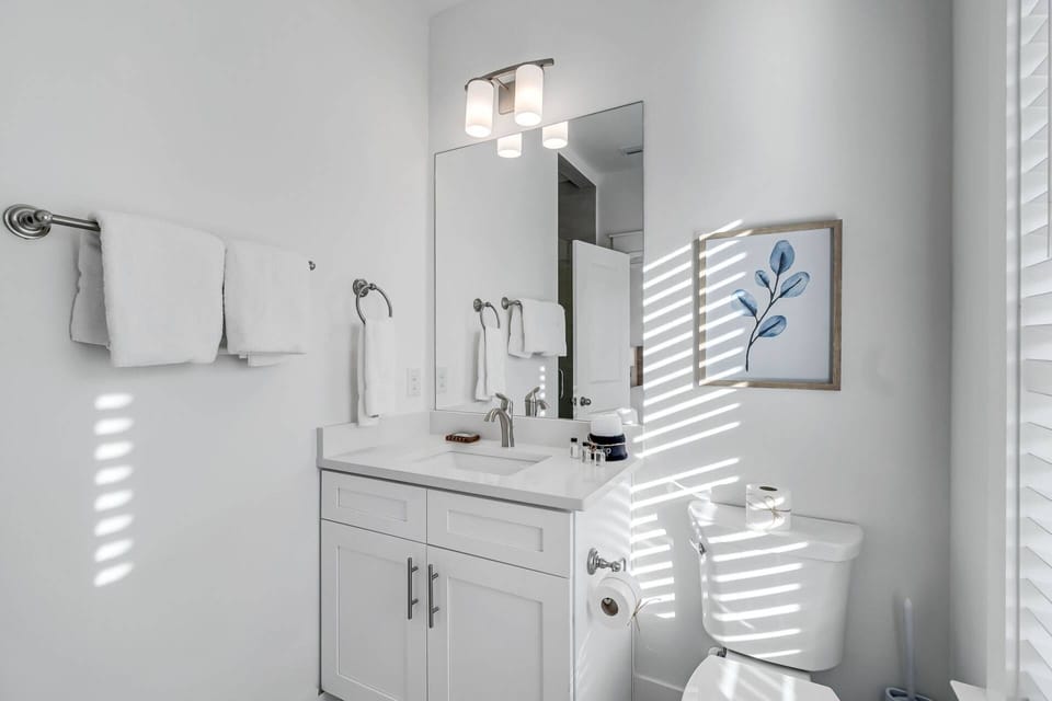 2nd floor guest suite bathroom with walk-in shower