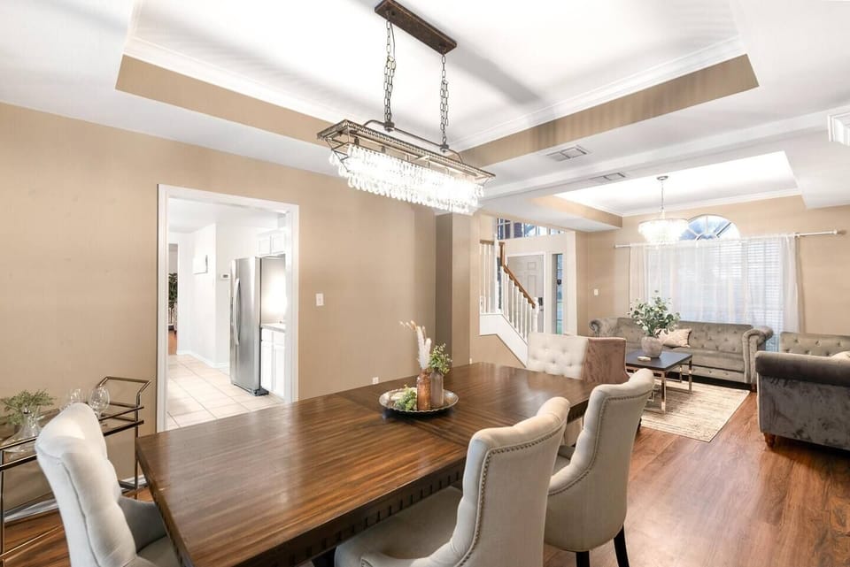 Enjoy meals in a dining room designed for both comfort and style.
