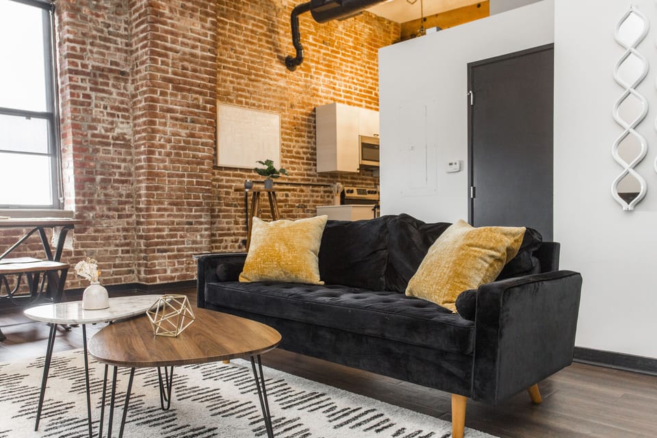 Comfy couch in the living room!