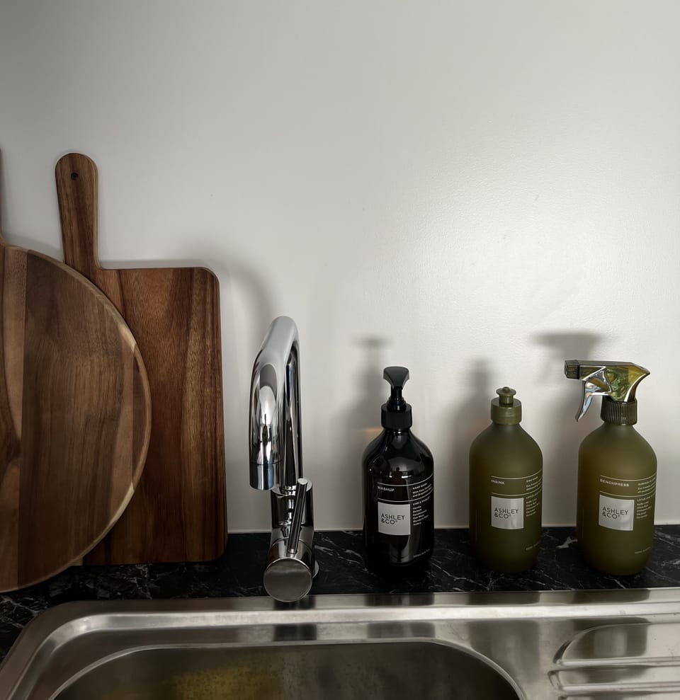 A lot of our products are Ashley & Co (we like using this sustainable NZ brand)
