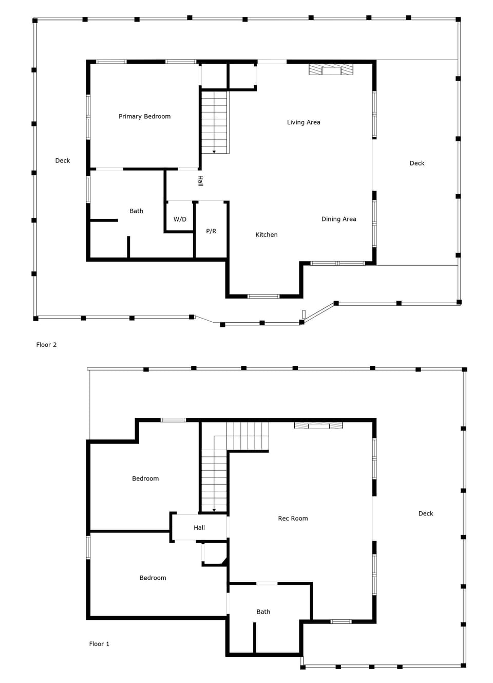 Cabin, 3 Bedrooms | Floor plan