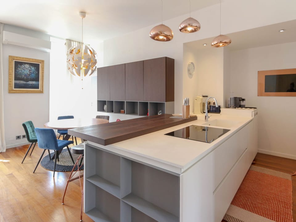 kitchen with TV 
