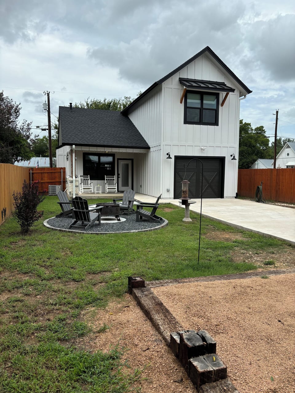 Backyard looking toward house