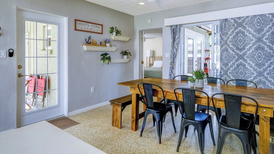 There is Access to Carport and Lanai Right Off Dining Area