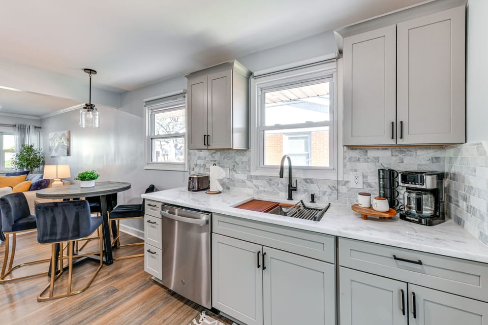 Kitchen | Main Level | Drip Coffee Maker w/ Complimentary Coffee | Toaster