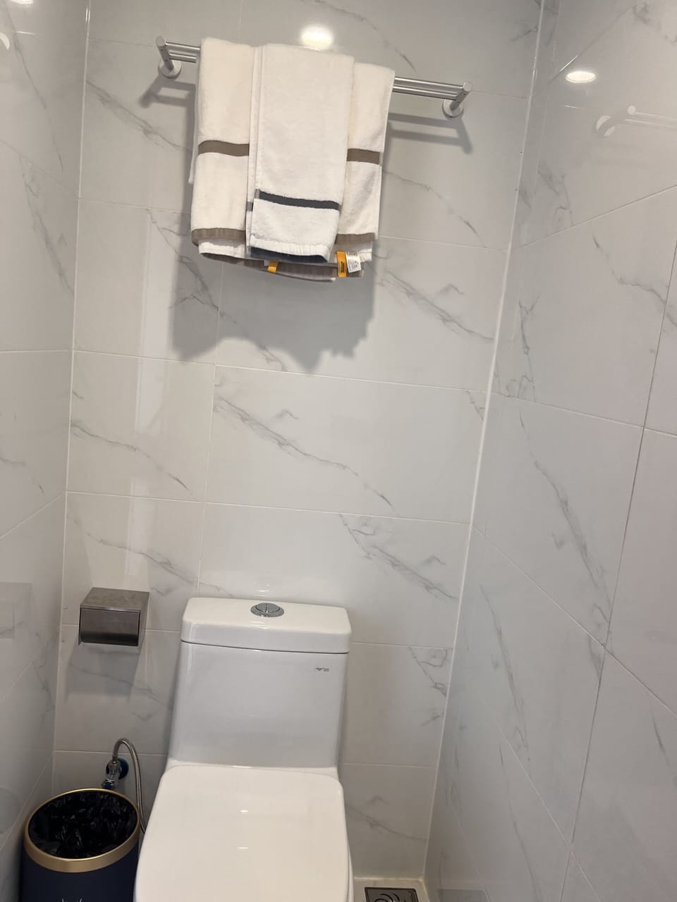 Room | Bathroom | Shower, rainfall showerhead, towels, soap