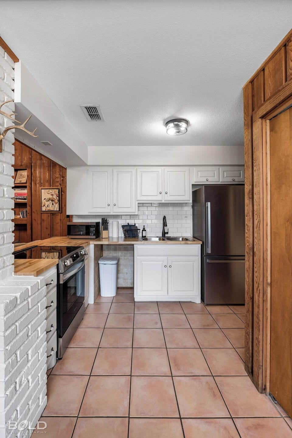Large, open kitchen
