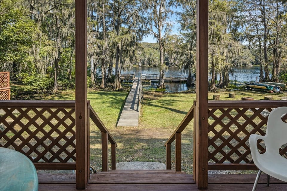 The backyard is Caddo Lake!