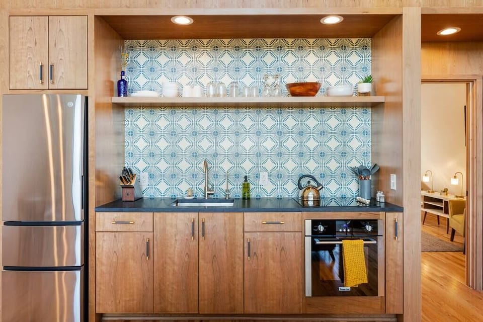 Custom kitchen built by owner from cherry (1)