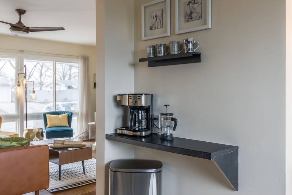 Start your morning right…a cozy coffee nook with everything you need just steps from the living room.