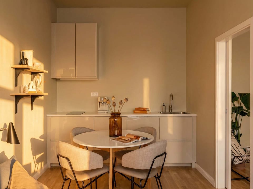 Fully equipped kitchen with everything you need for basic cooking, please, see the list of amenities