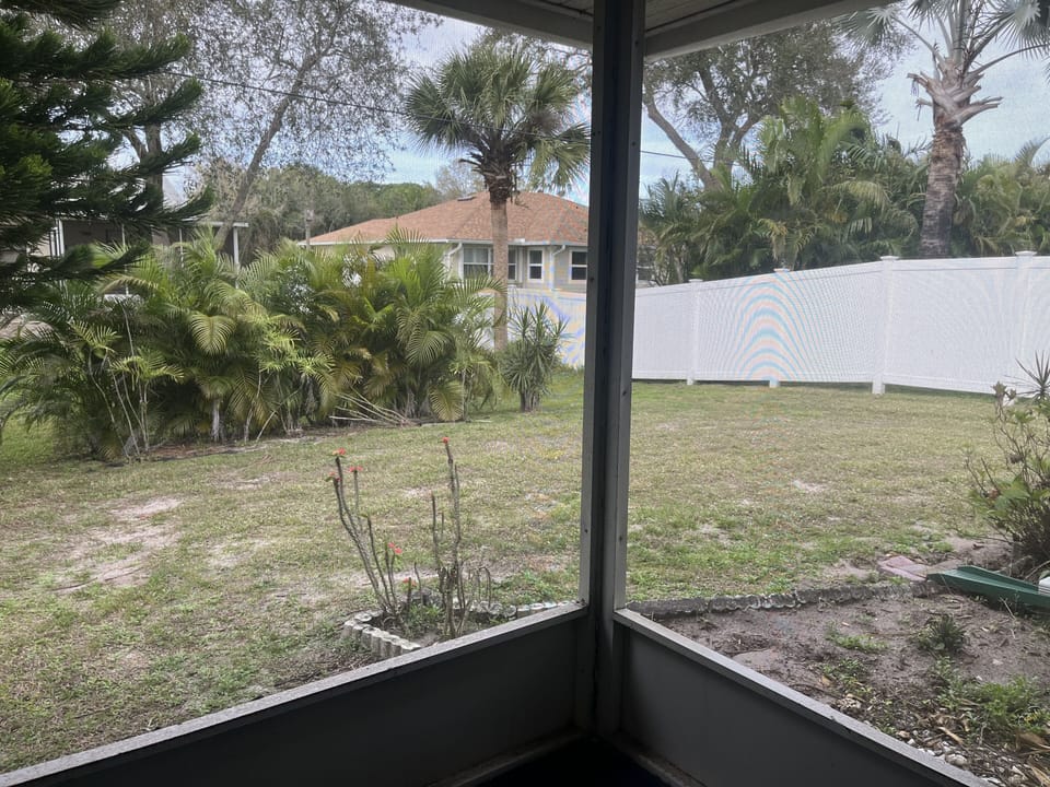 Screened Sun Room in Back