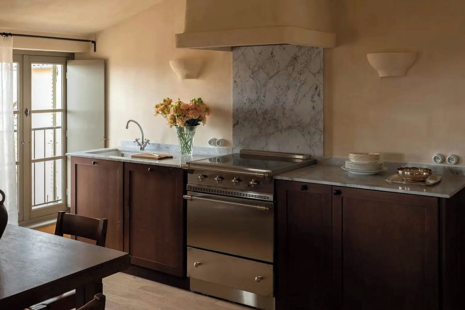 La Tour, Suite with Seaview | Private kitchen | Espresso maker, coffee/tea maker, highchair