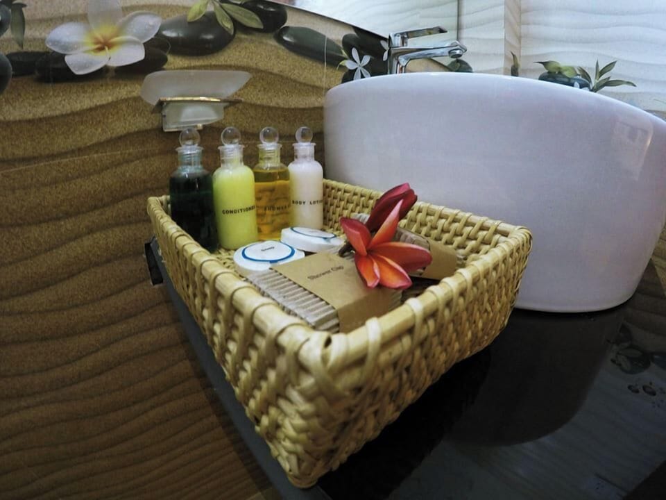 Free toiletries, hair dryer, bathrobes