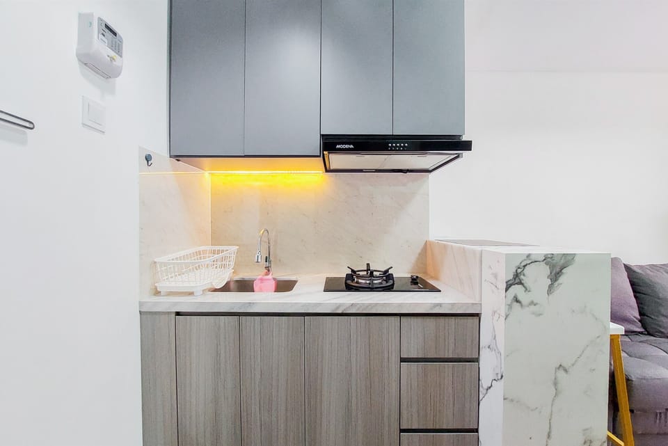 Apartment | Private kitchen | Fridge, microwave, stovetop, rice cooker