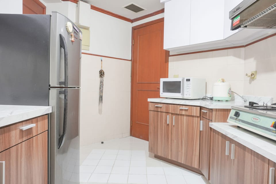 Apartment | Private kitchen | Fridge, microwave, stovetop, rice cooker