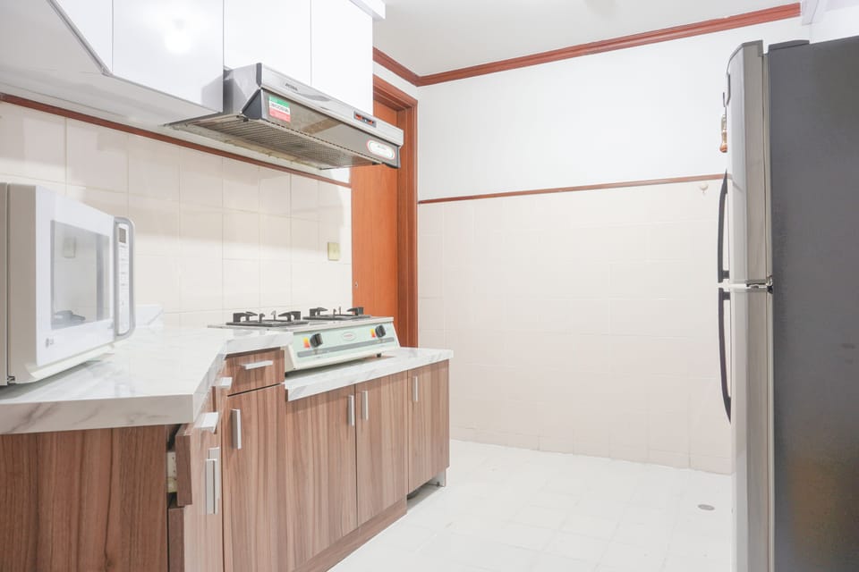 Apartment | Private kitchen | Fridge, microwave, stovetop, rice cooker