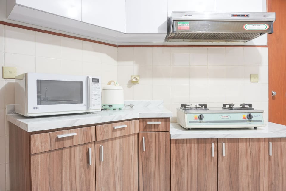 Apartment | Private kitchen | Fridge, microwave, stovetop, rice cooker