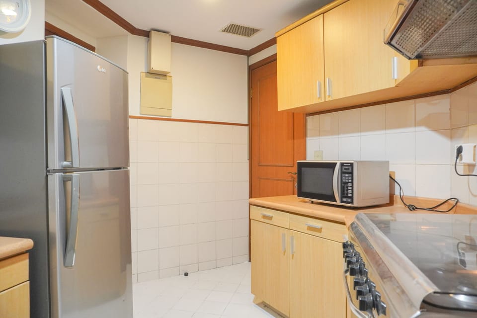 Apartment | Private kitchen | Fridge, microwave, stovetop, rice cooker