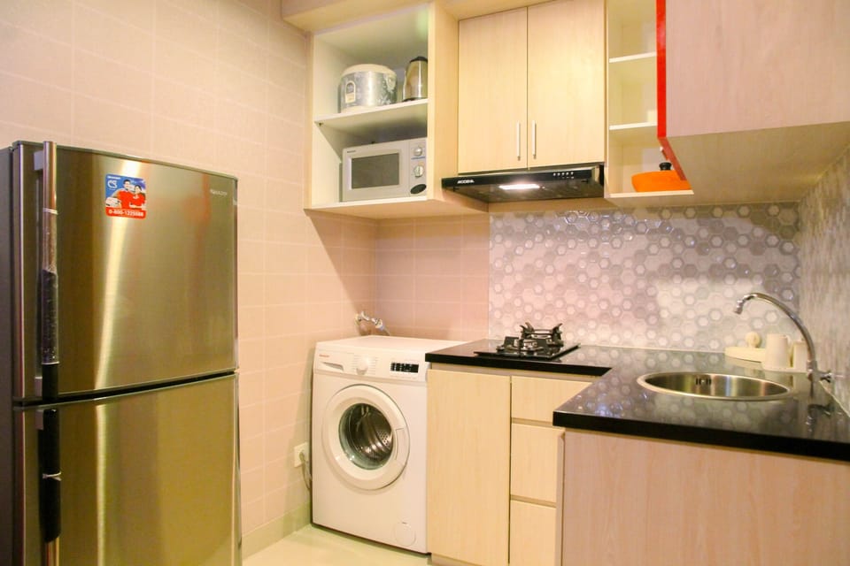 Apartment | Private kitchen | Fridge, microwave, stovetop, rice cooker