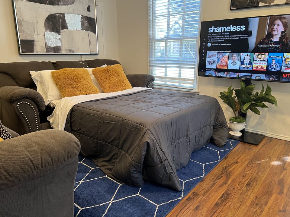 full sized fold out bed. 