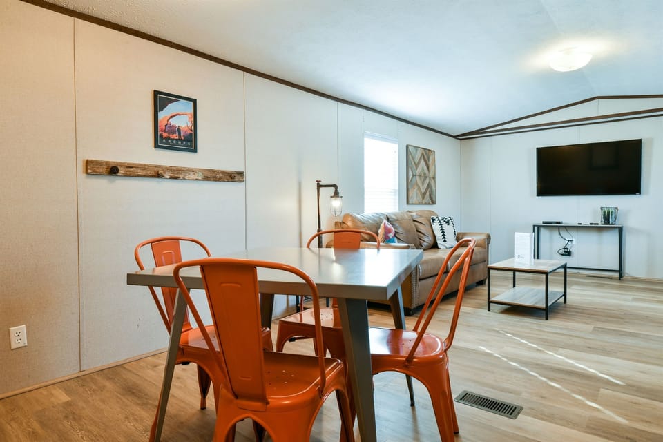 Dining and living area