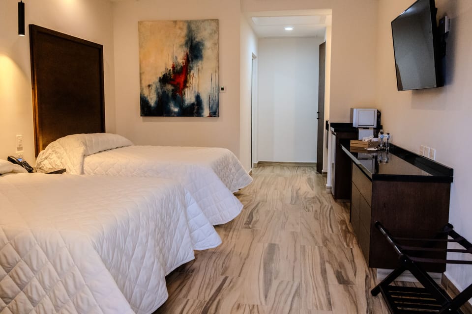 Basic Double Room | In-room safe, desk, laptop workspace, blackout drapes