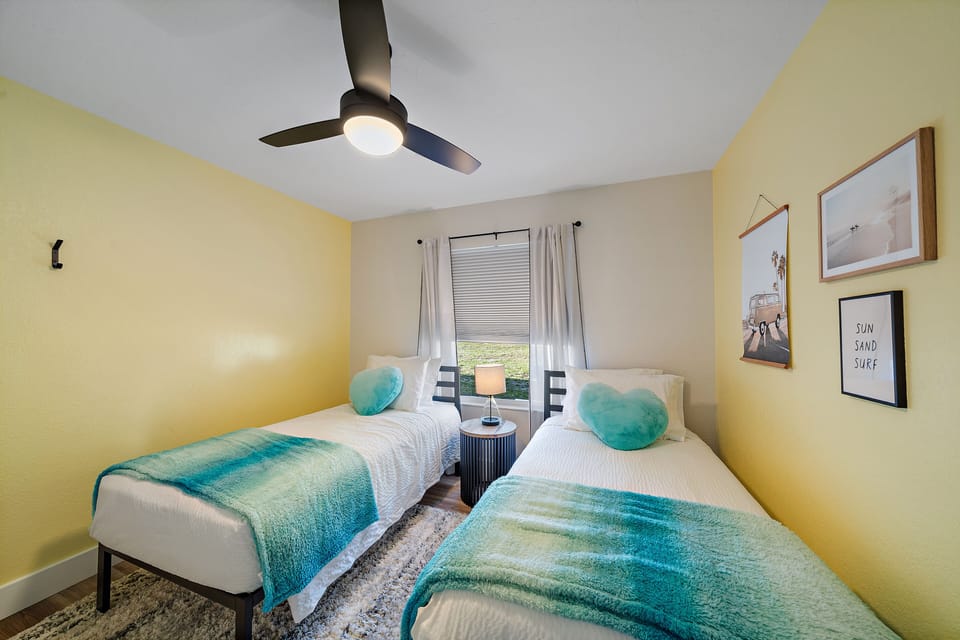 Bedroom 3 - 2 Twin Beds. Helix twin beds for an incredible night of sleep!