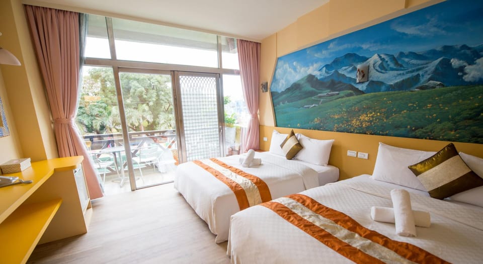 Quadruple Room, 1 Bedroom, Balcony | 1 bedroom, blackout drapes, free WiFi, bed sheets