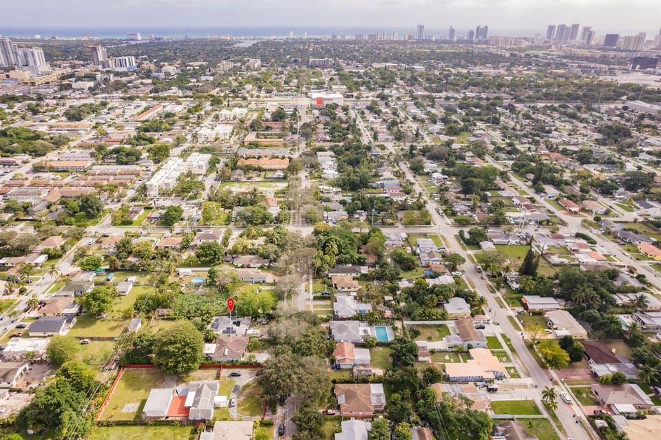 Aerial View of House