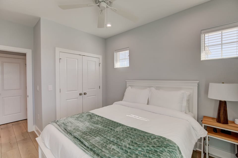Closets with hangers in each