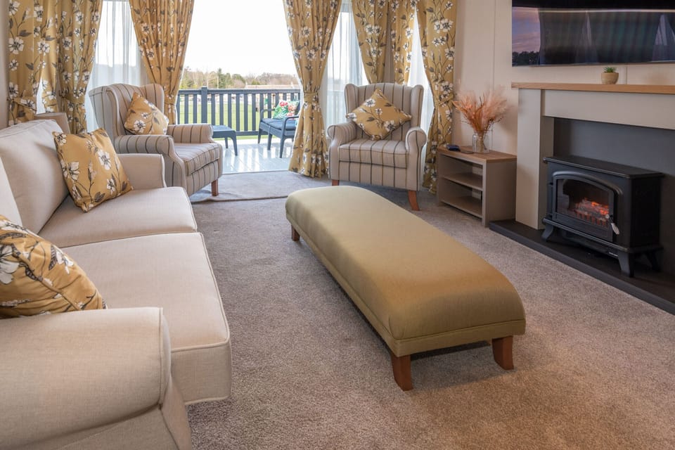 Living room with sofa bed