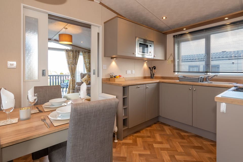 Kitchen with dining space