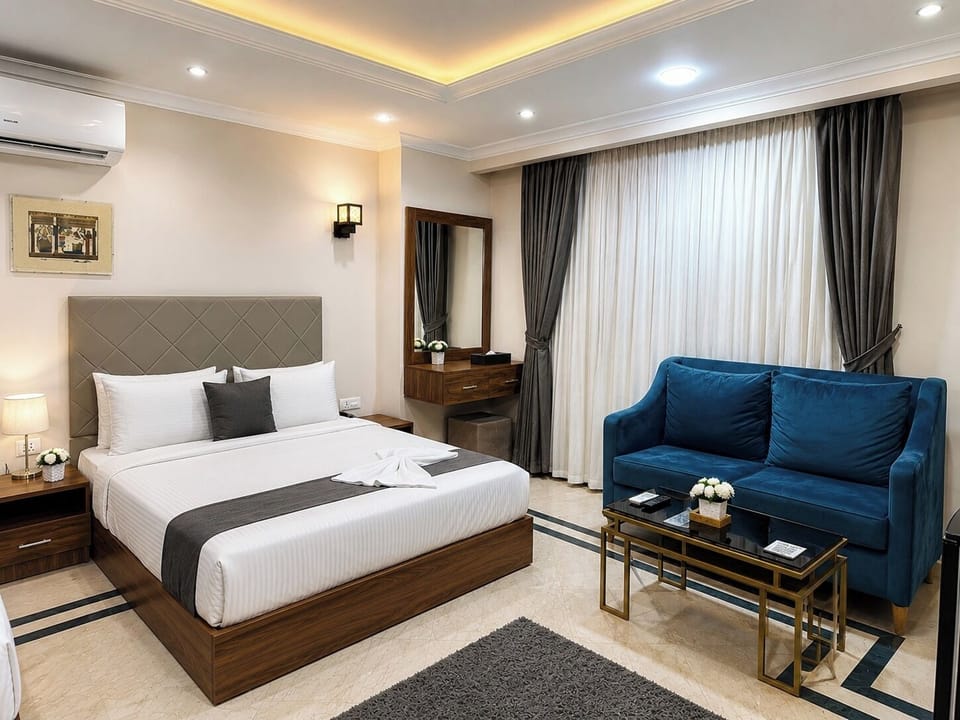 Premium bedding, minibar, in-room safe, desk