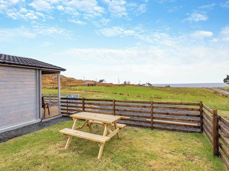Sitting-out-area | Seashell Lodge, Opinan, near Gairloch