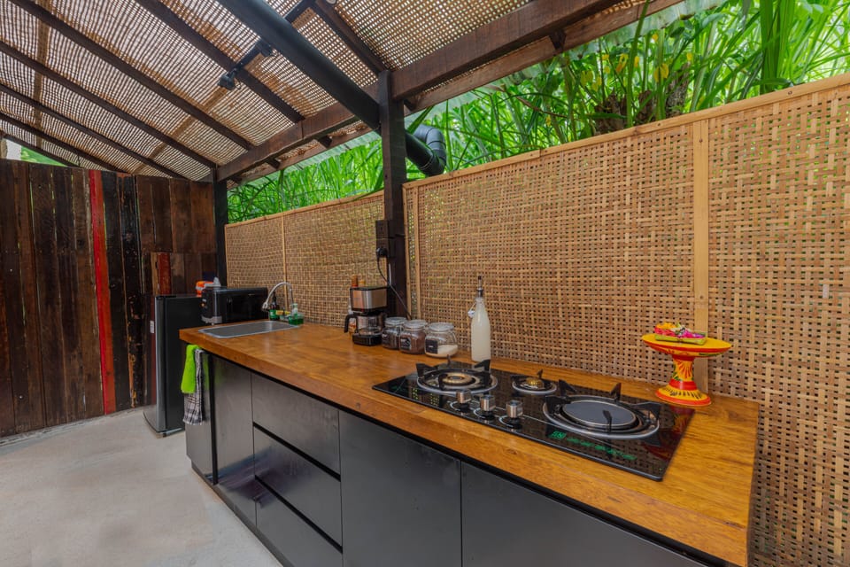 Panoramic Villa | Private kitchen | Fridge, electric kettle, cookware/dishes/utensils