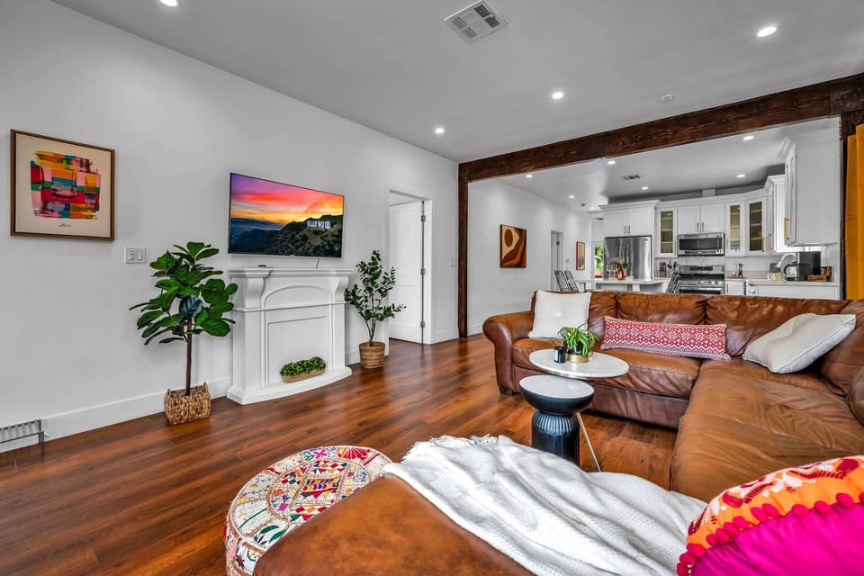 Open Floor Plan Living and Kitchen Area