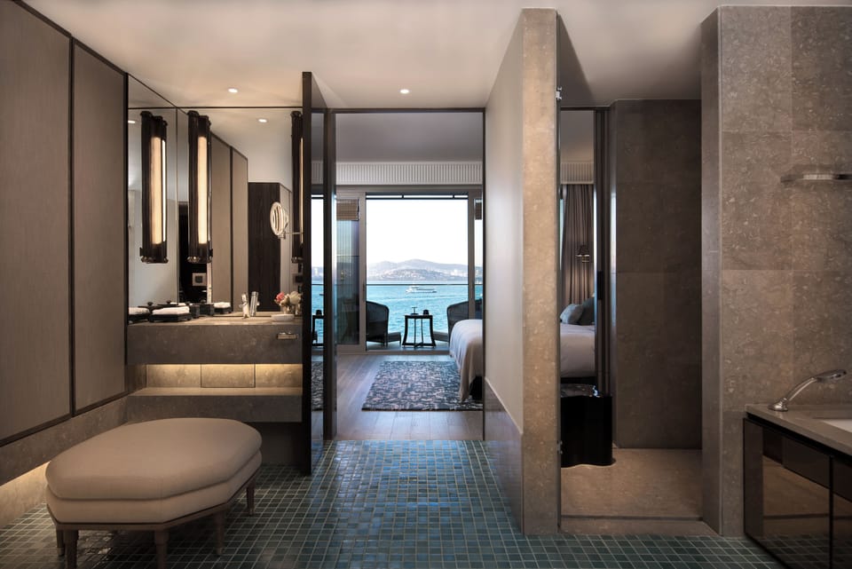Sea Suite | Bathroom | Hair dryer, bathrobes, slippers, towels