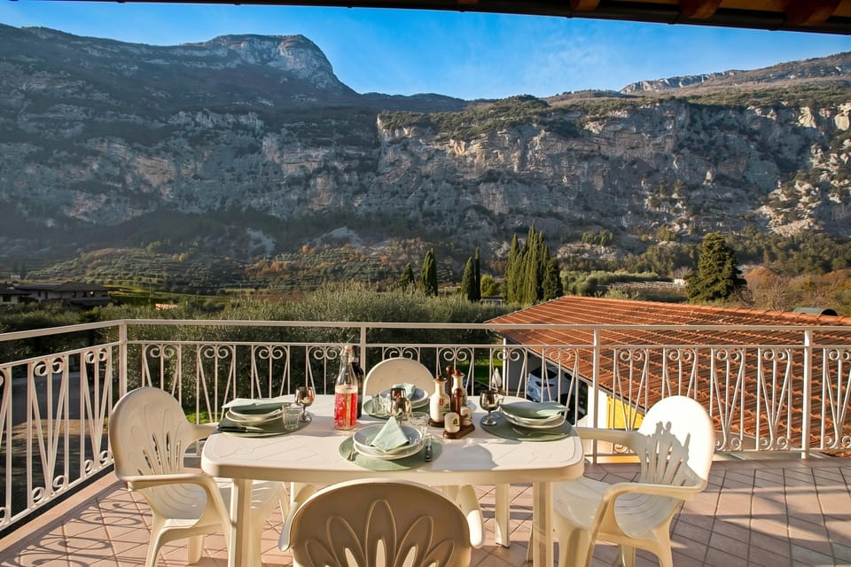Family Apartment, 2 Bedrooms, Balcony, Mountainside (AlbaDros Olive Nest - Terrace,) | Outdoor dining