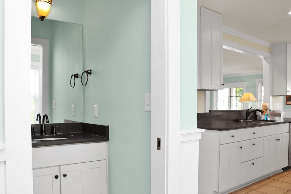 Half Bath and Kitchen