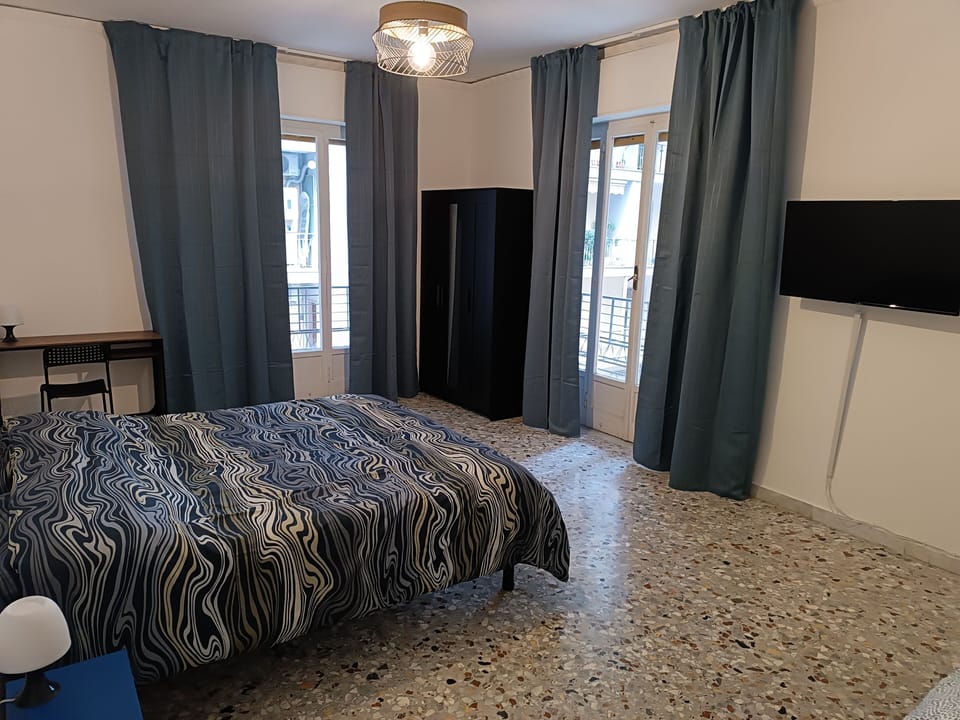 Triple Room | Down comforters, desk, laptop workspace, blackout drapes