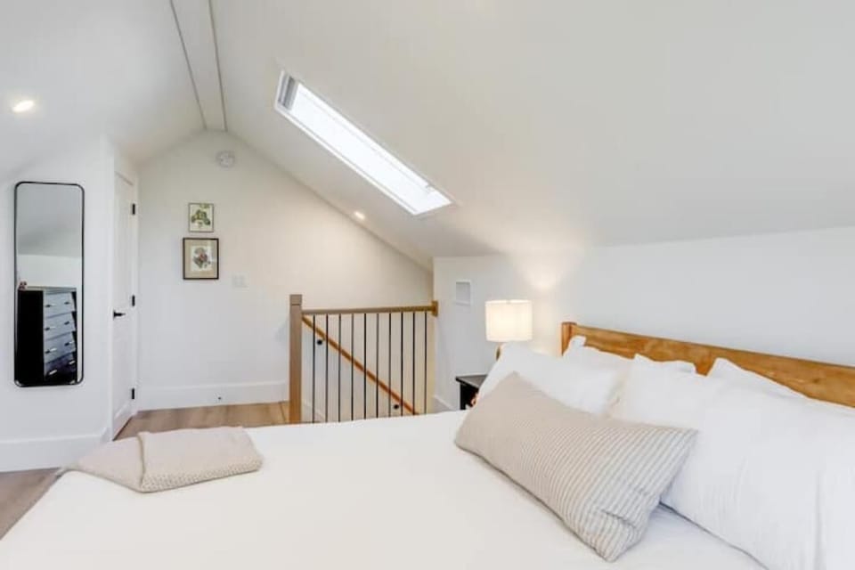 Bedroom with king sized bed